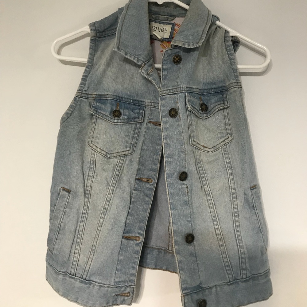 Forever 21 jean vest